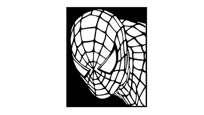 Poster SpiderMan ready to cut on CNC 3D print model