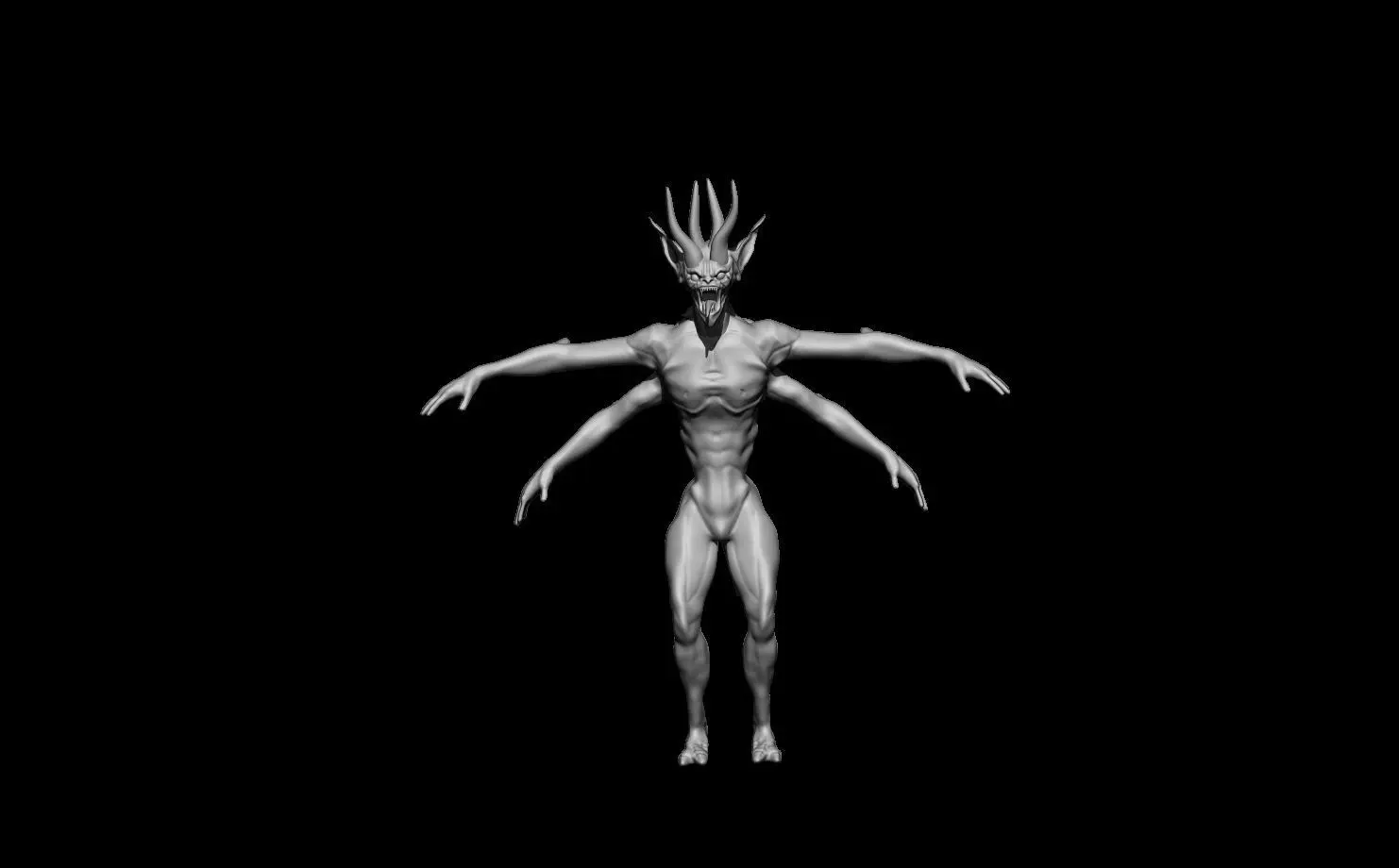 Gargola x-ray demon 3D model_0