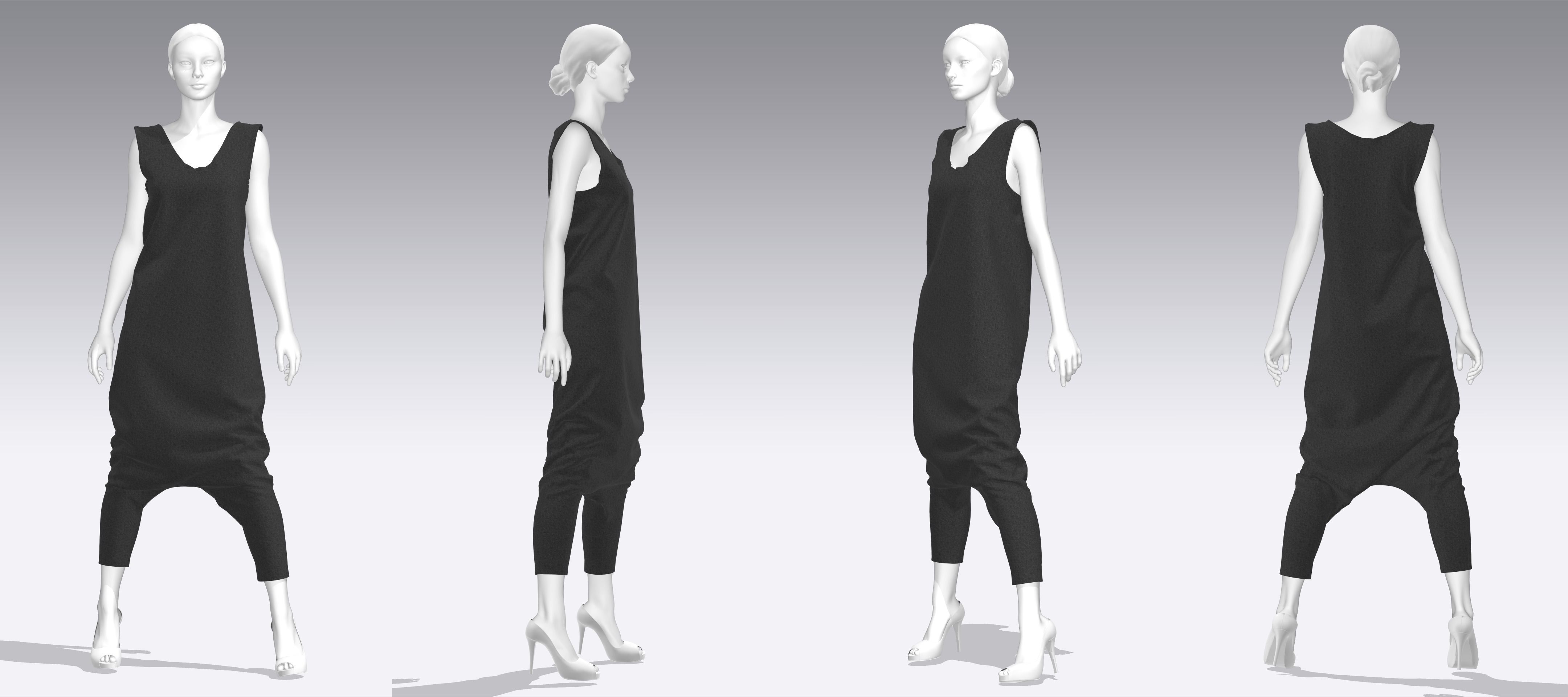 Dress Outfits MD CLO 3D zprj project files 3D model_4