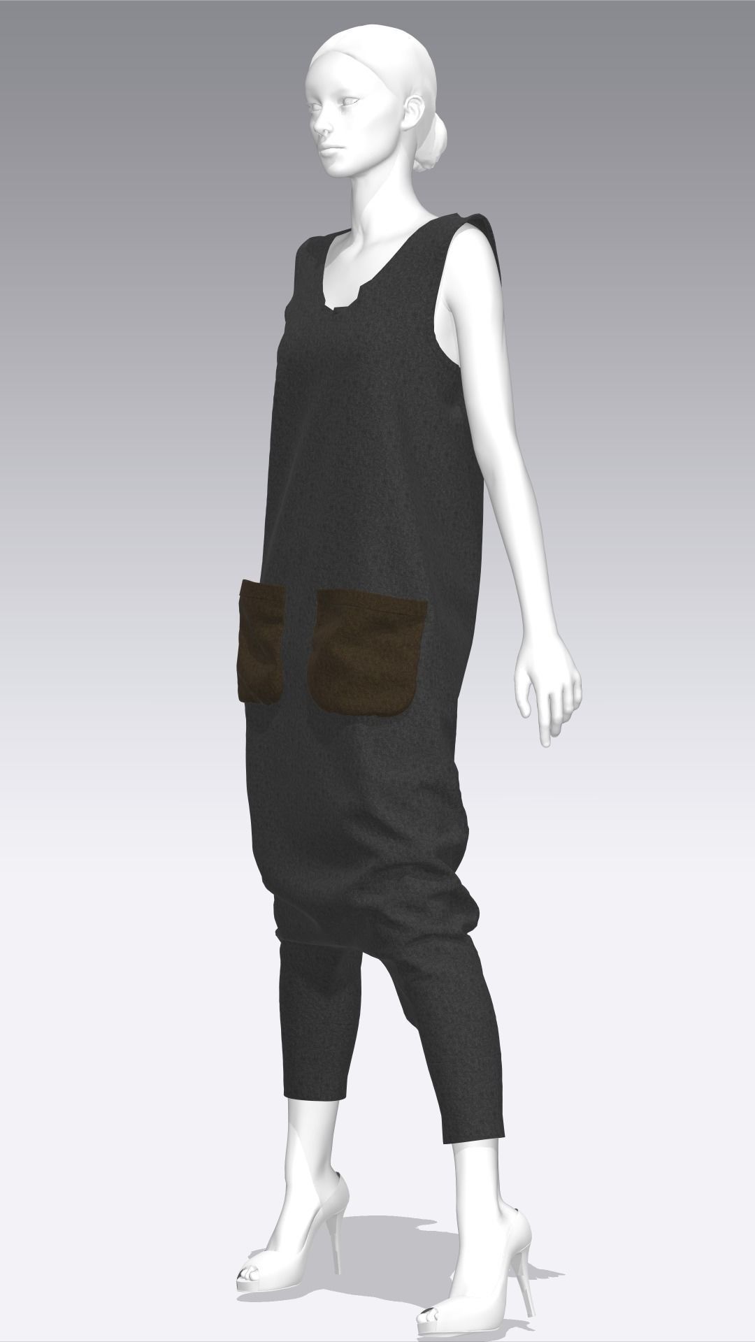 Dress Outfits MD CLO 3D zprj project files 3D model_12