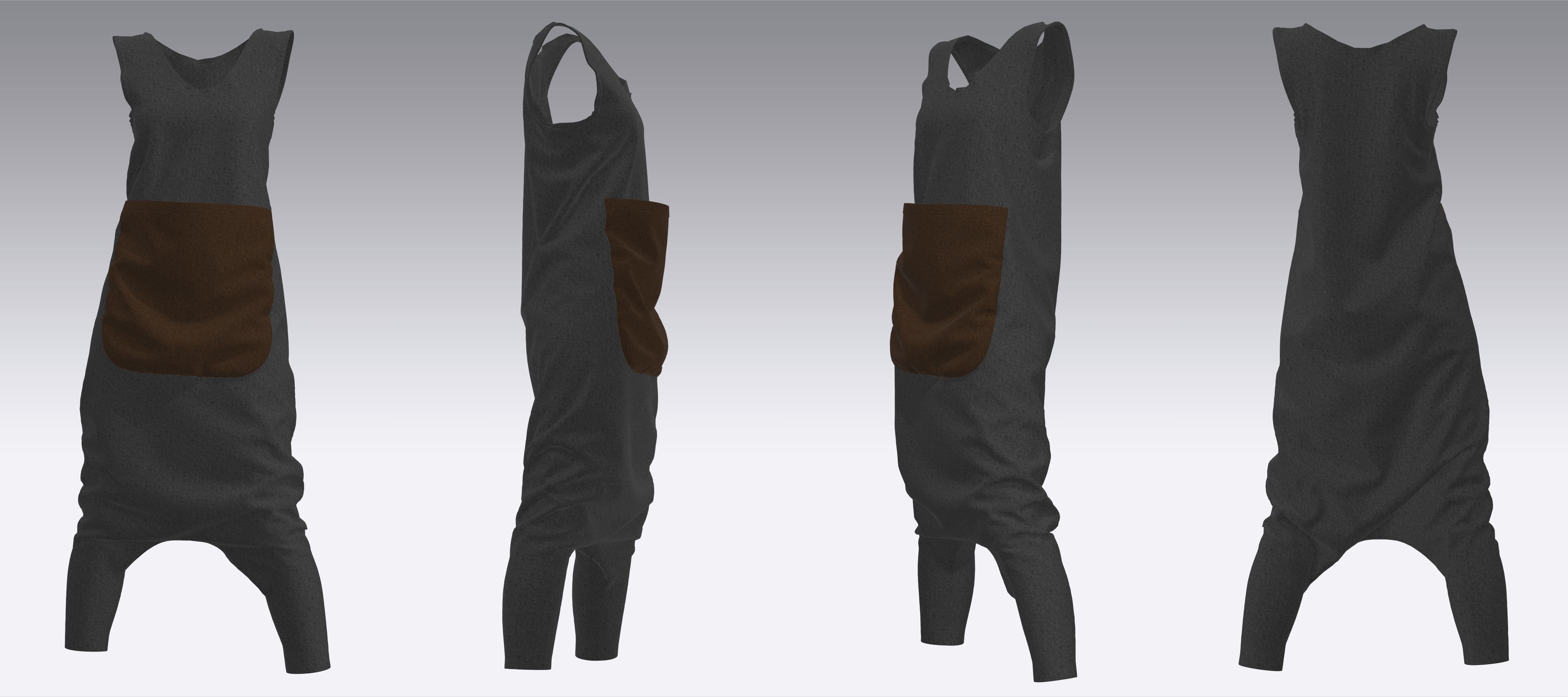 Dress Outfits MD CLO 3D zprj project files 3D model_6