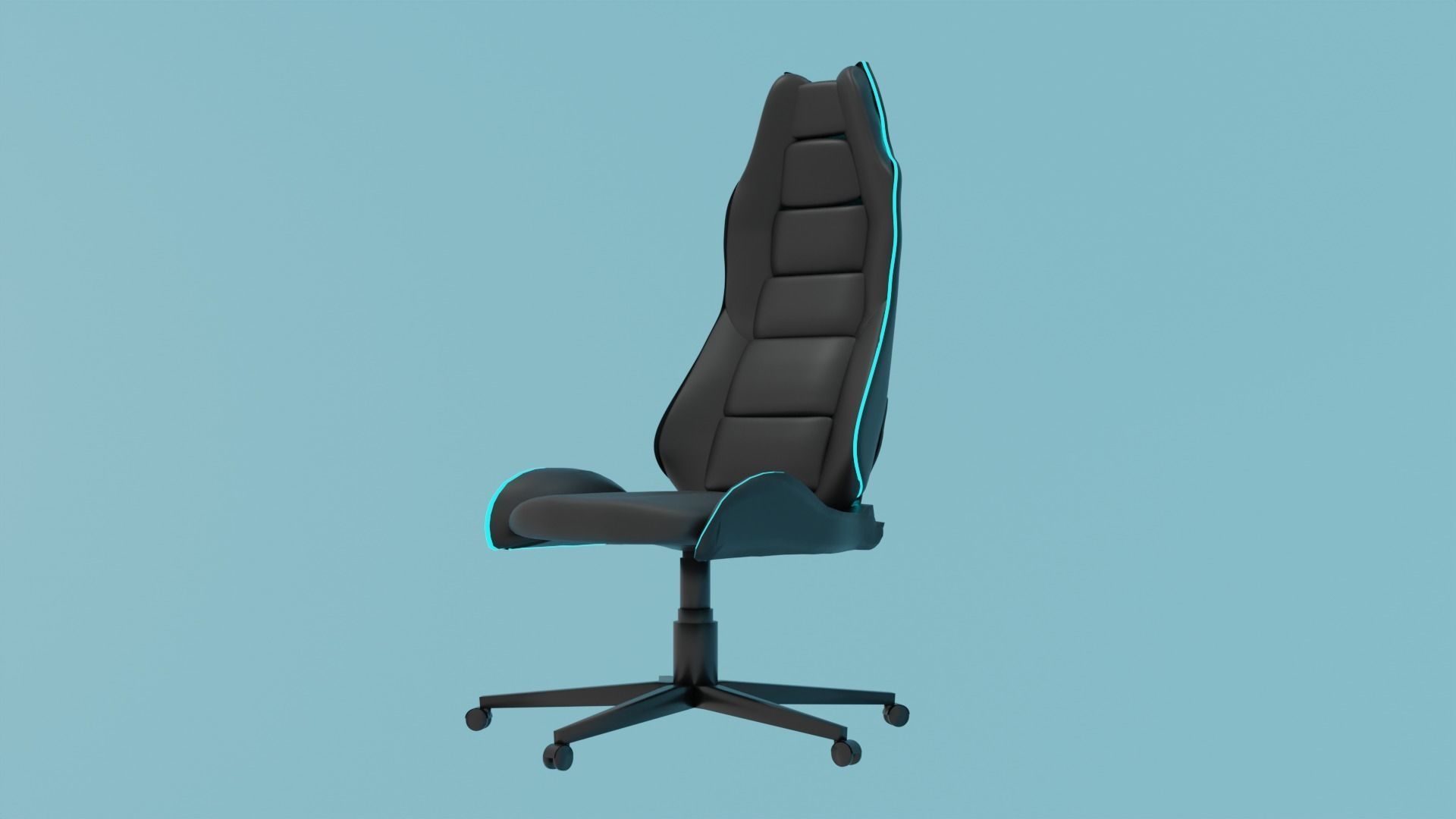gamer chair concept 3D model_3