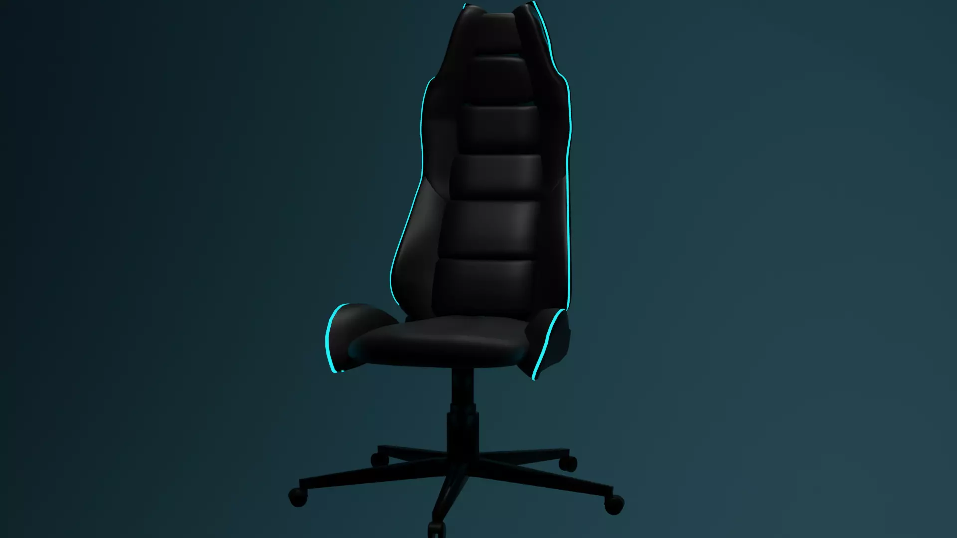 gamer chair concept 3D model_0