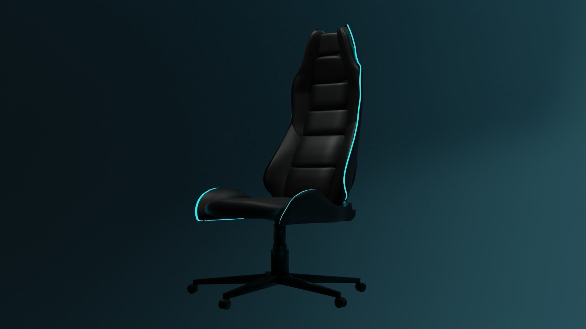 gamer chair concept 3D model_2