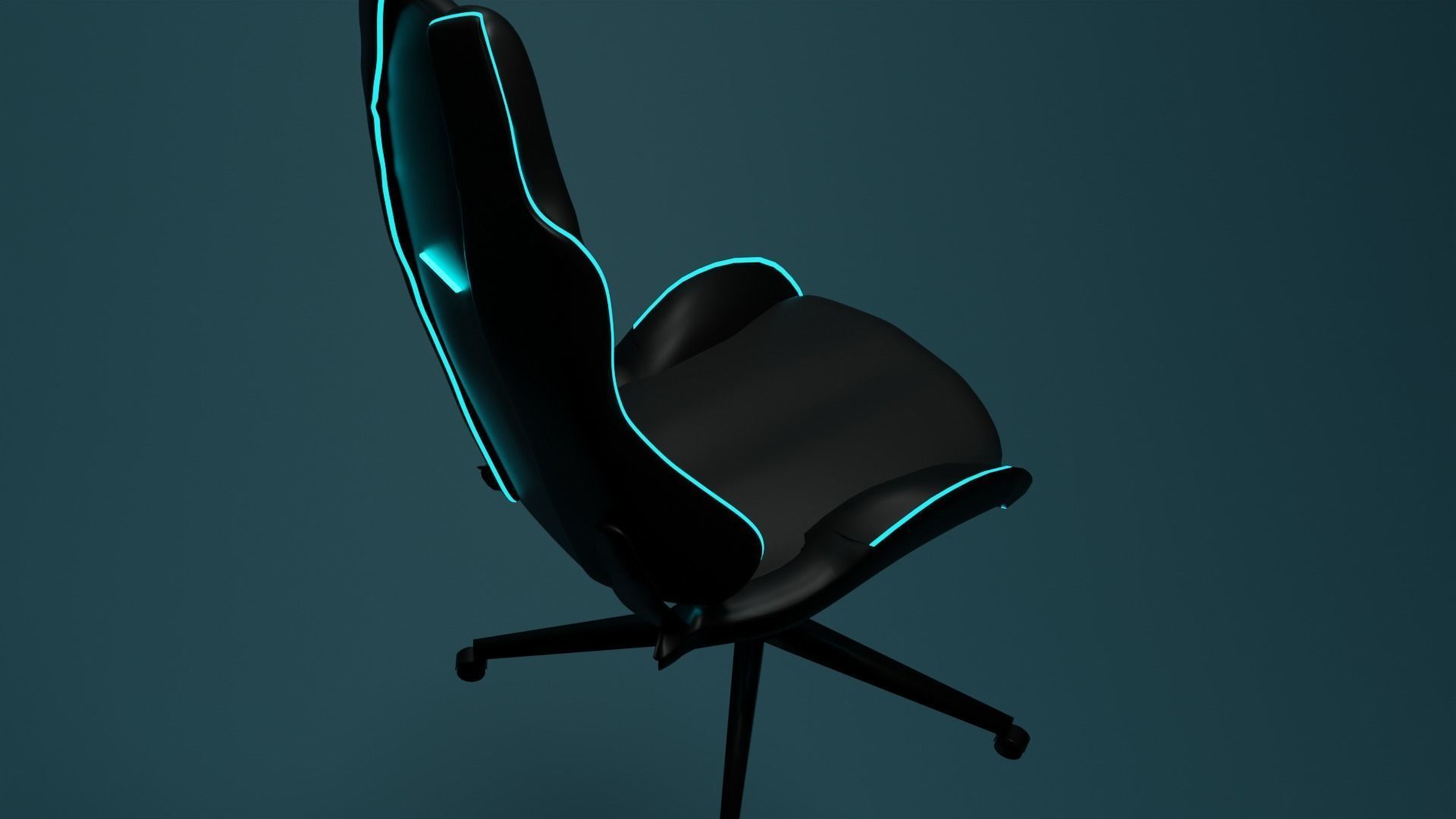 gamer chair concept 3D model_1
