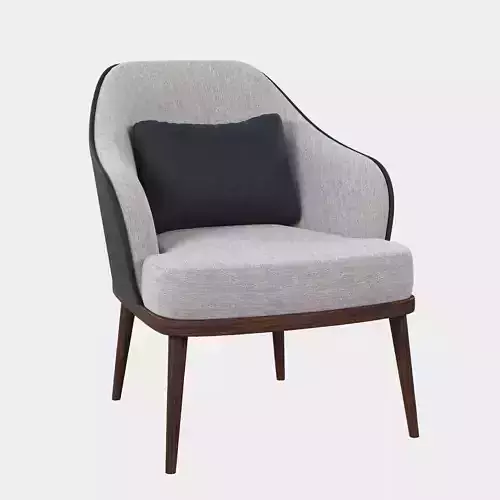 Lounge chair Low-poly 3D model