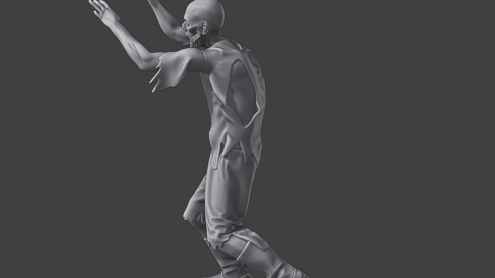 Casual Zombie CZ3 0017 3D print model_26