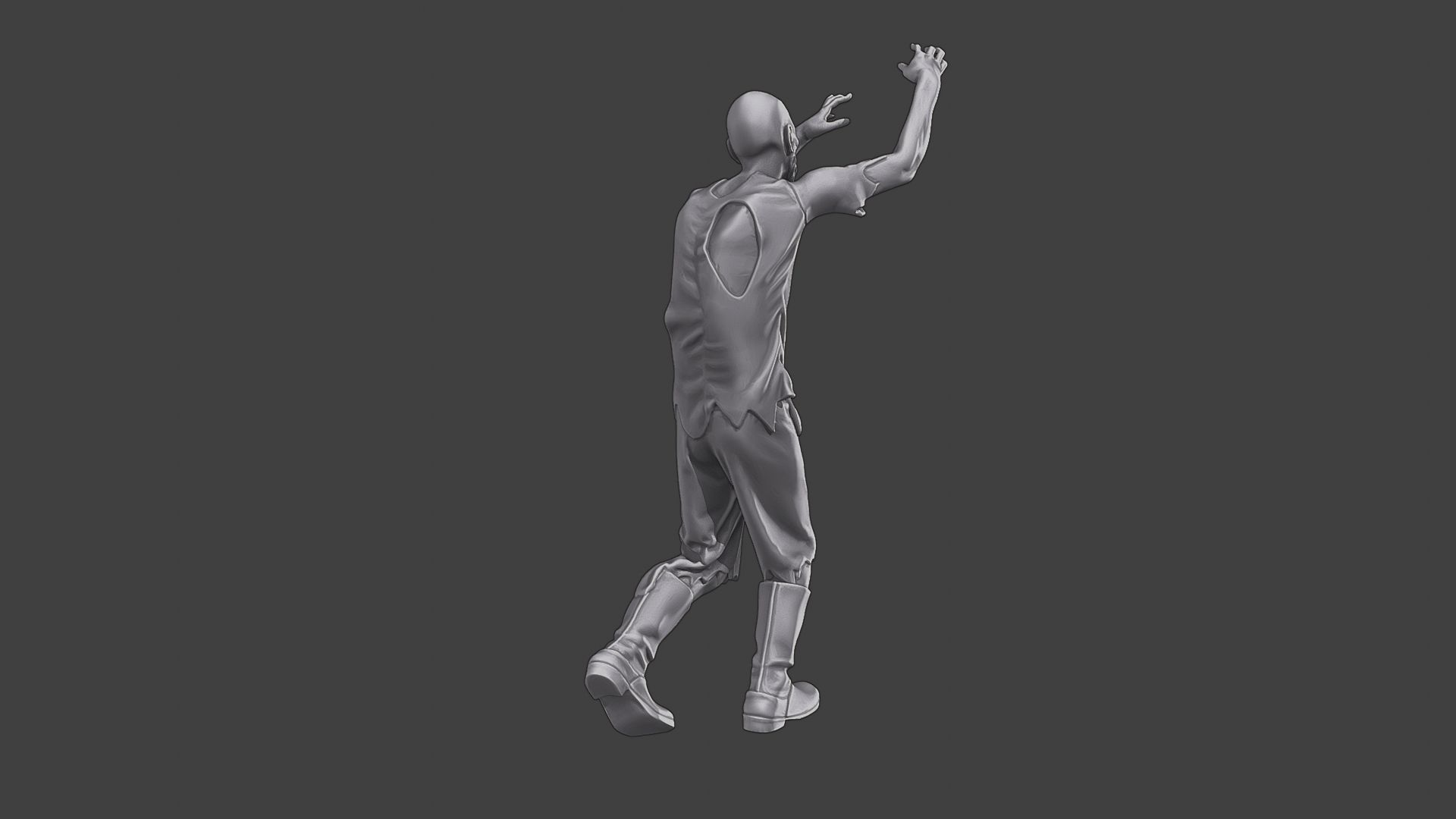 Casual Zombie CZ3 0017 3D print model_7