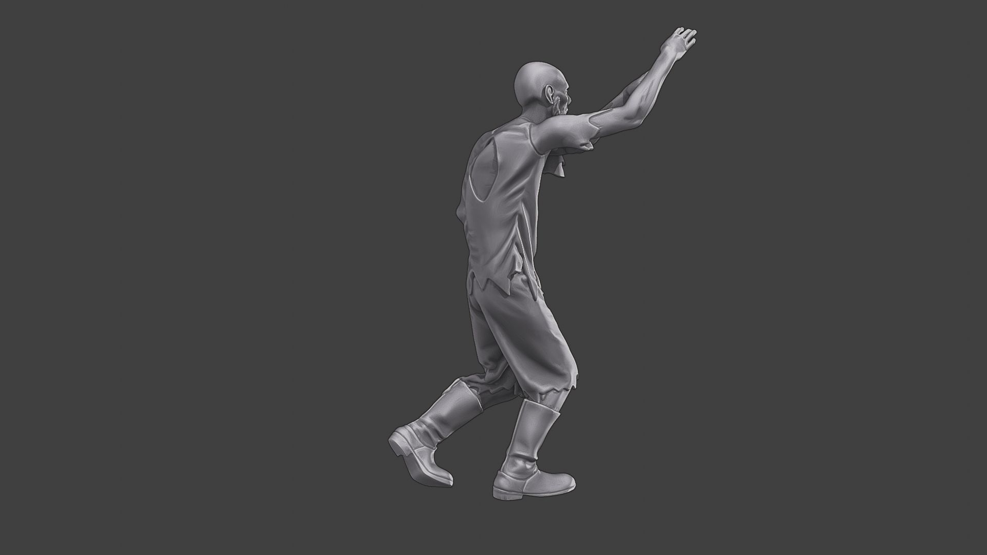 Casual Zombie CZ3 0017 3D print model_8