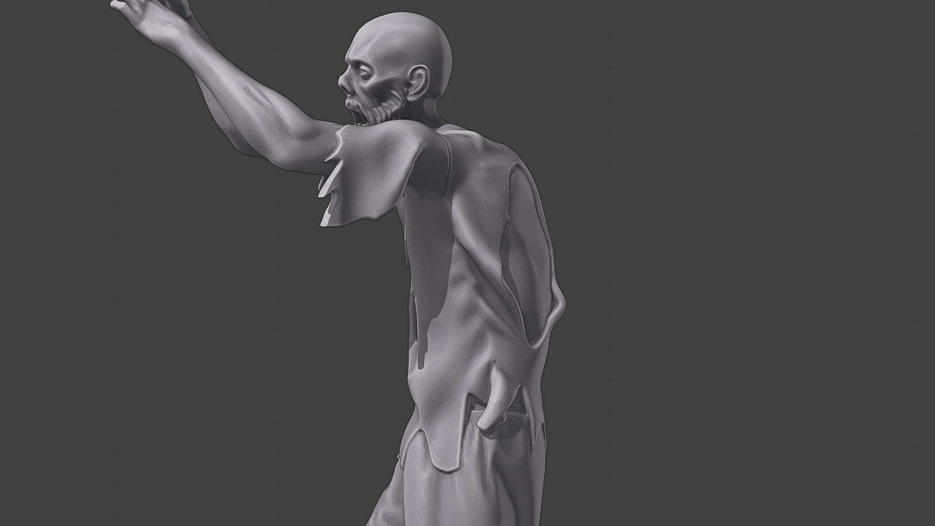 Casual Zombie CZ3 0017 3D print model_17