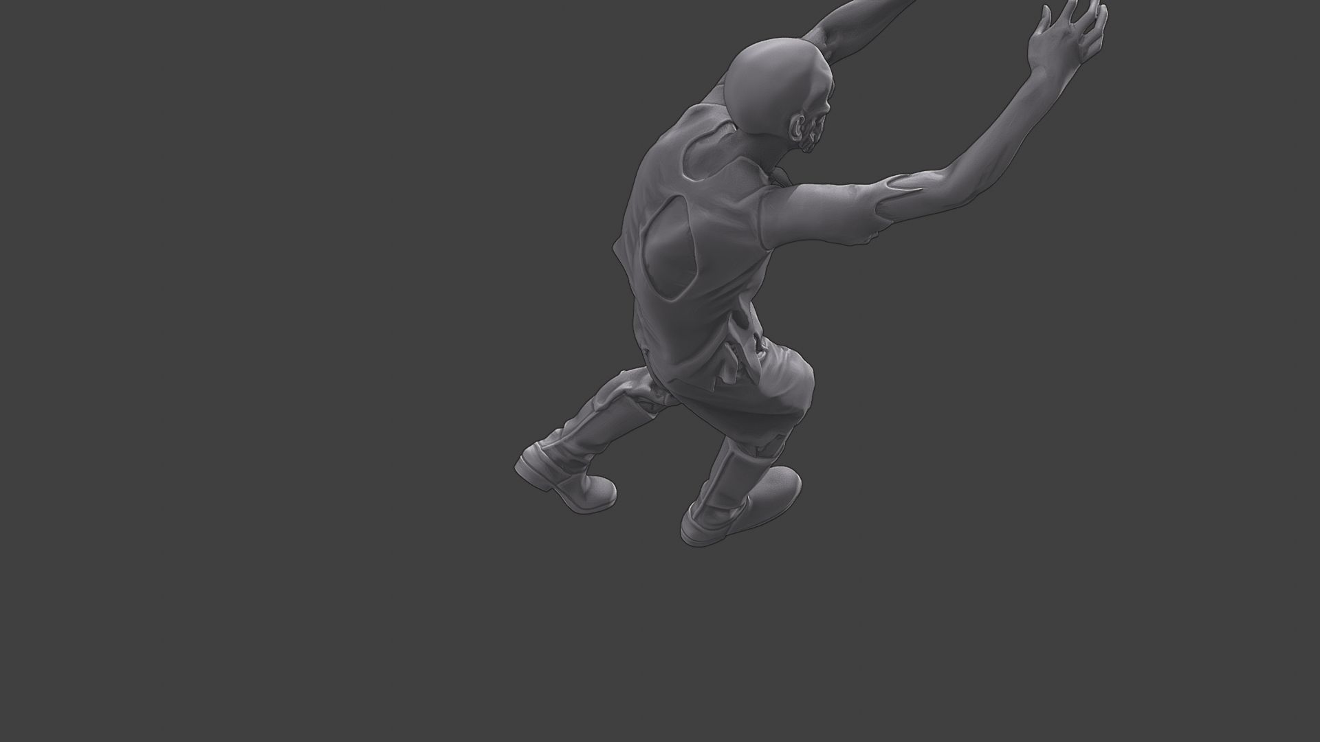 Casual Zombie CZ3 0017 3D print model_23