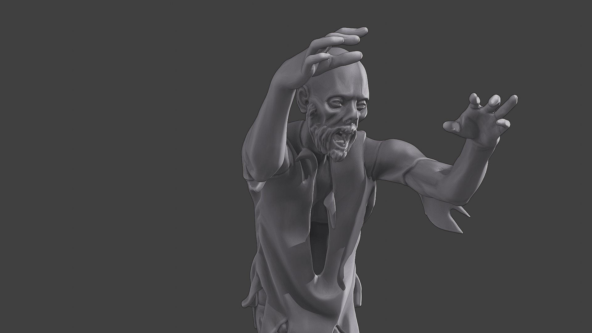 Casual Zombie CZ3 0017 3D print model_19