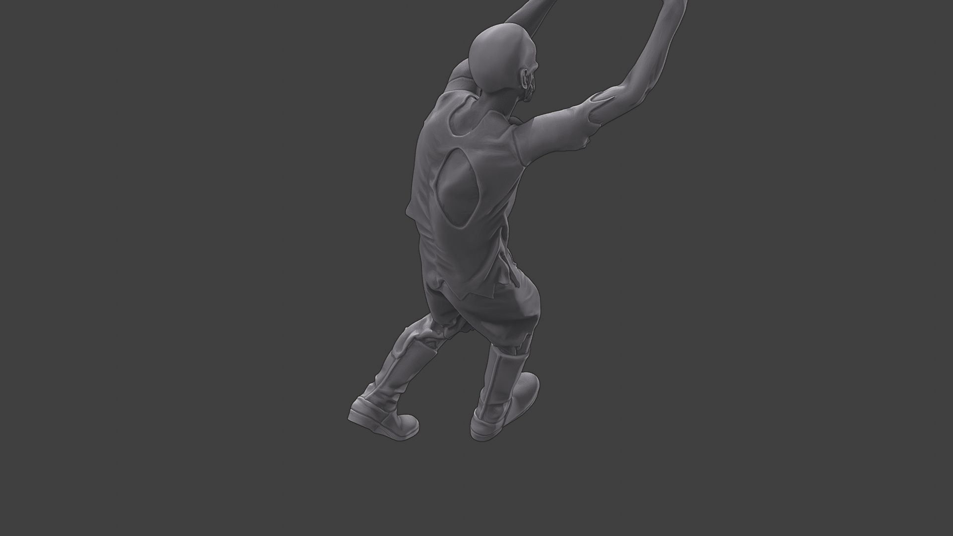 Casual Zombie CZ3 0017 3D print model_22