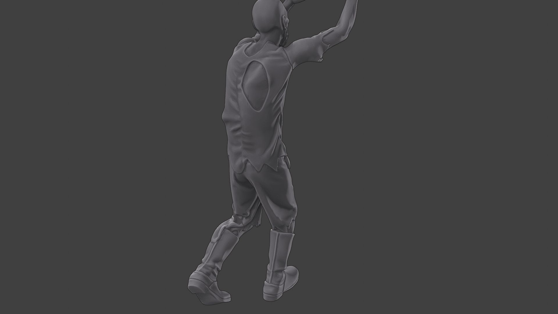 Casual Zombie CZ3 0017 3D print model_24