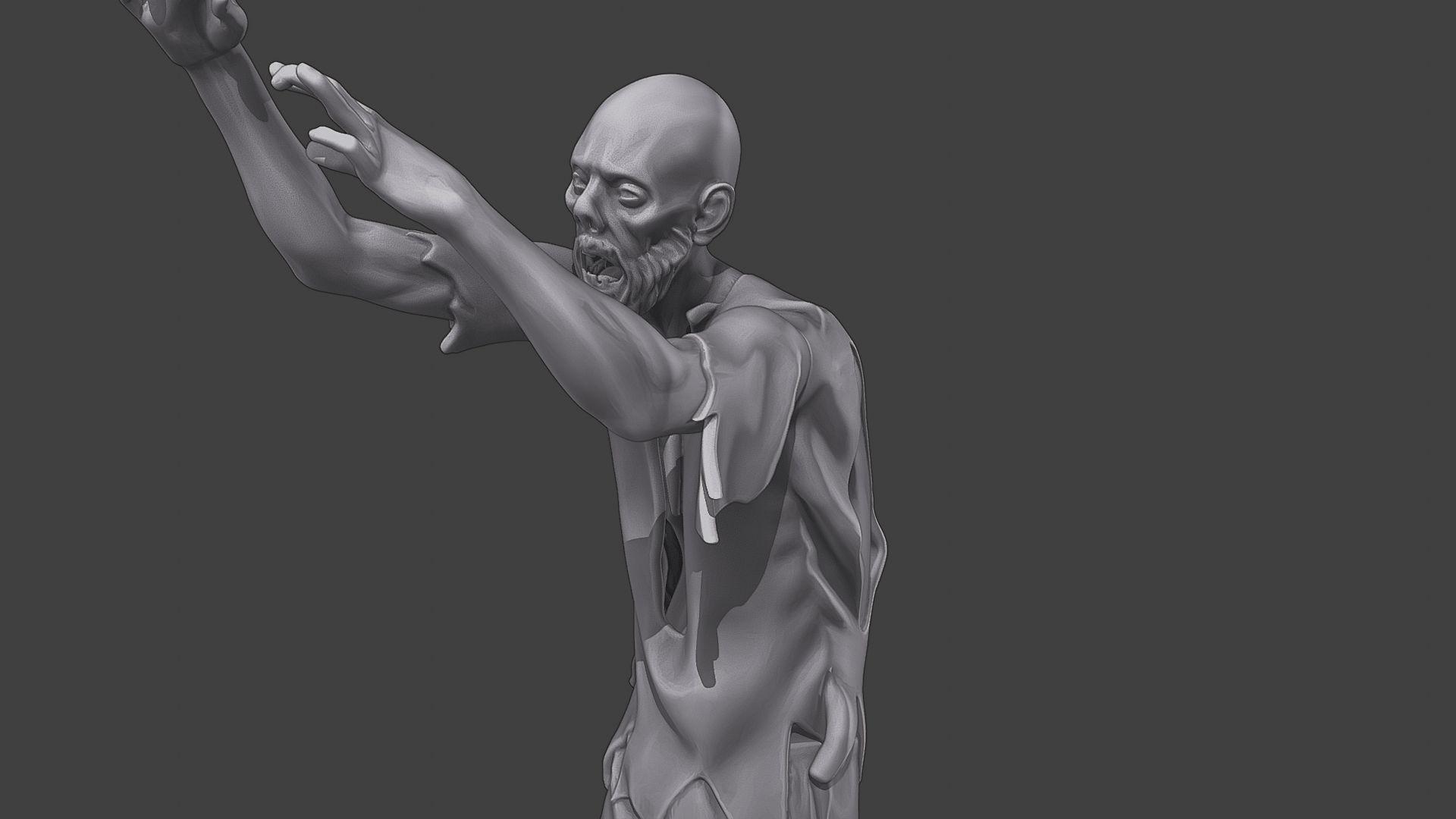 Casual Zombie CZ3 0017 3D print model_18