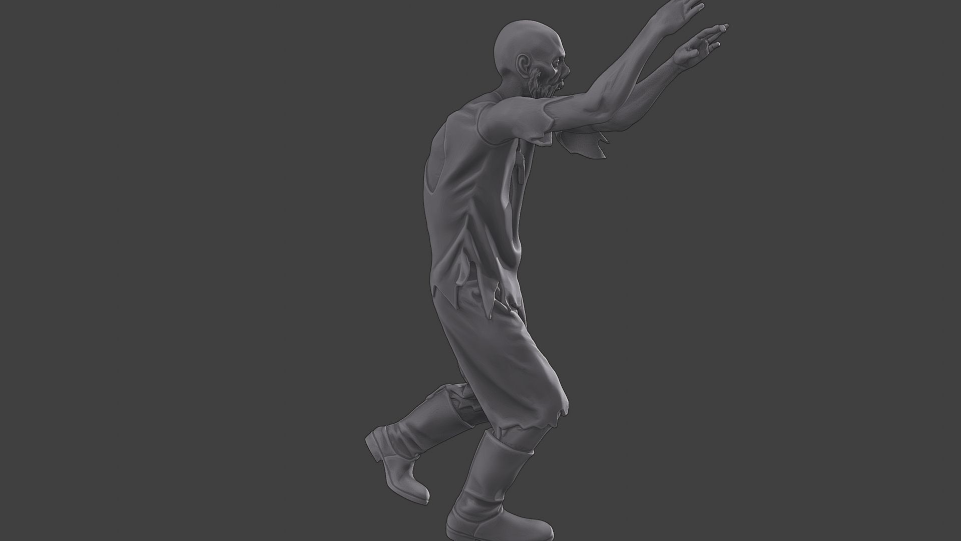 Casual Zombie CZ3 0017 3D print model_30