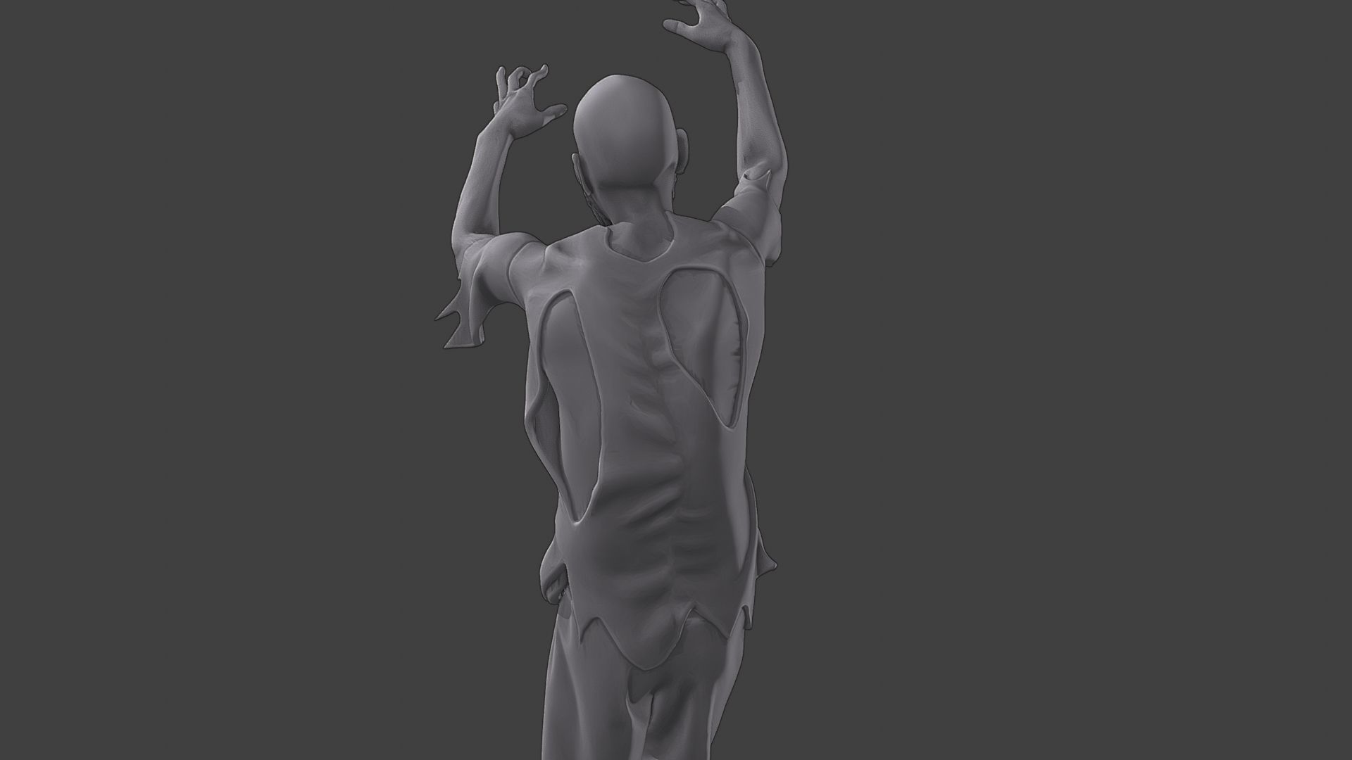 Casual Zombie CZ3 0017 3D print model_21