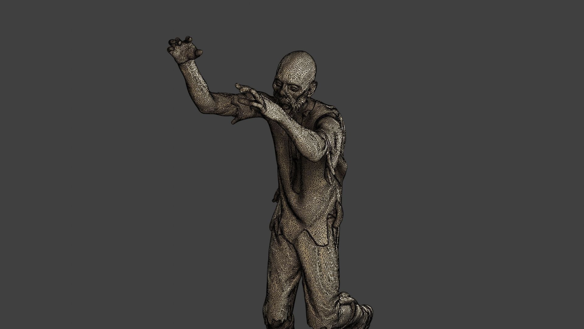 Casual Zombie CZ3 0017 3D print model_12