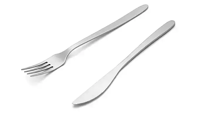 Knife And Fork 3D Model