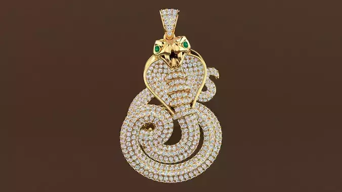 pendant Snake 3D print model