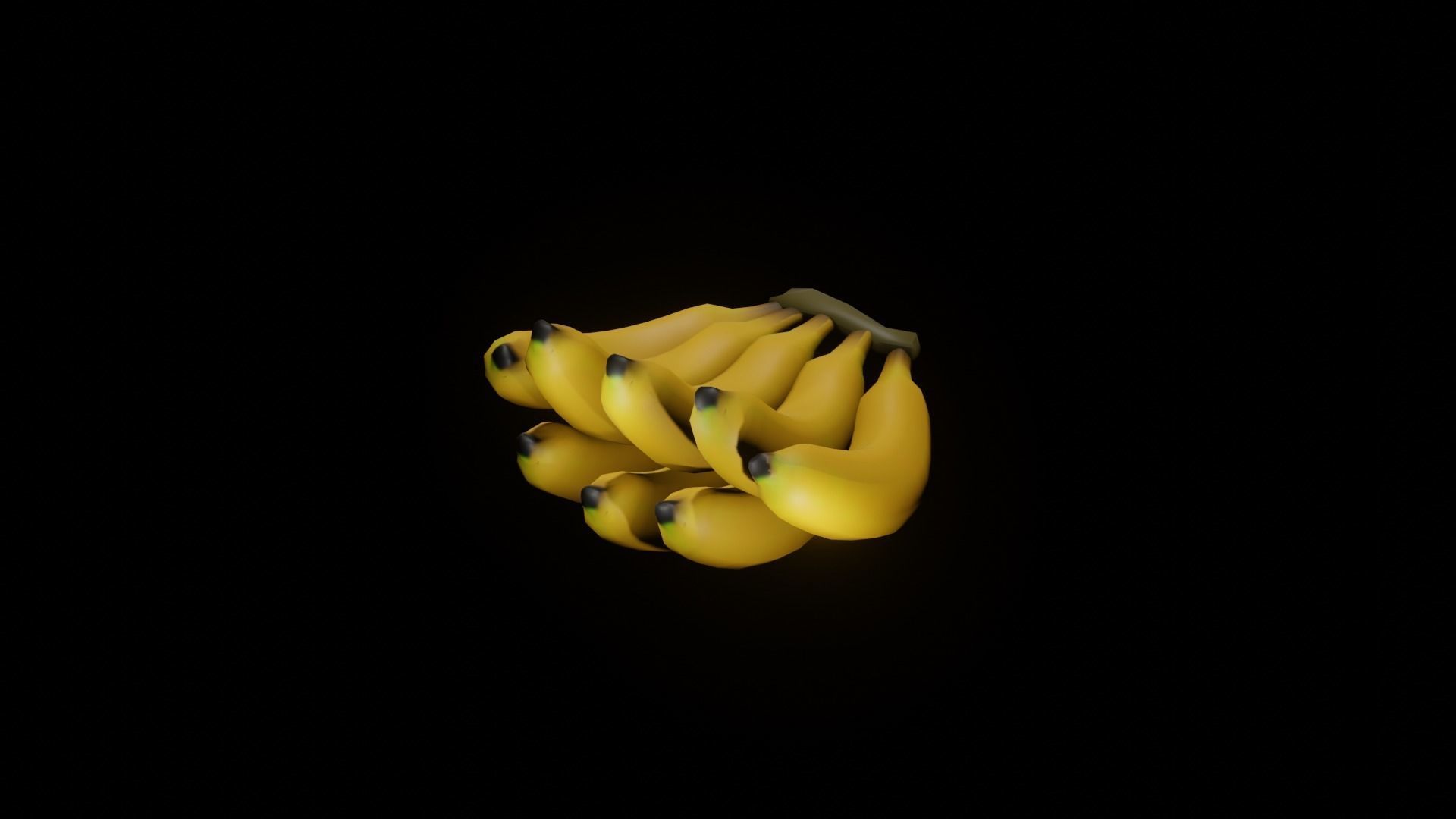 A banana bananas Free low-poly 3D model_2
