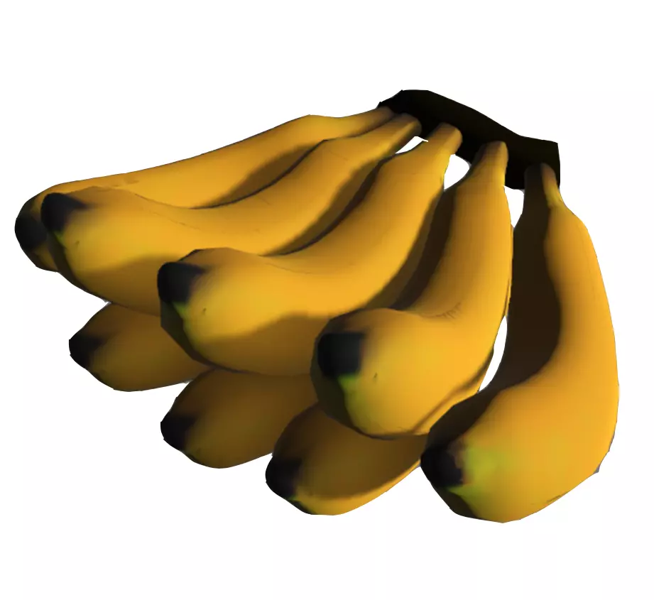 A banana bananas Free low-poly 3D model_0