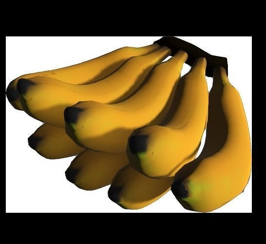 A banana bananas Free low-poly 3D model