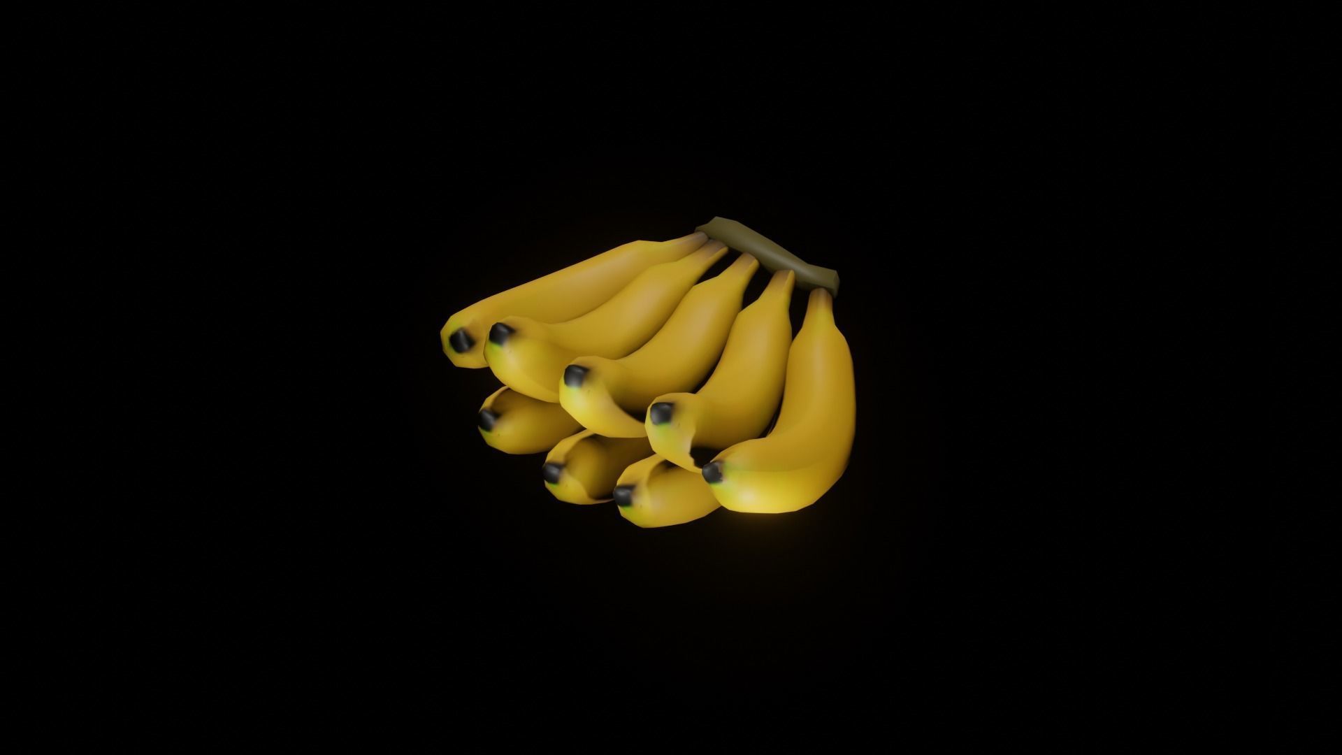 A banana bananas Free low-poly 3D model_1