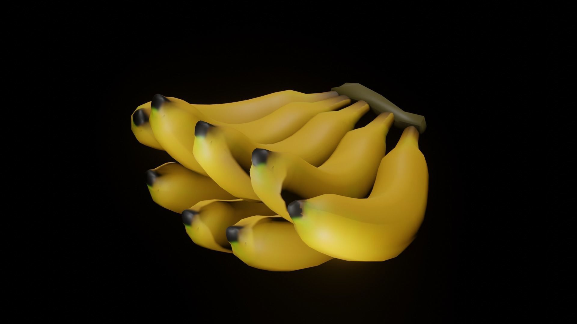 A banana bananas Free low-poly 3D model_3