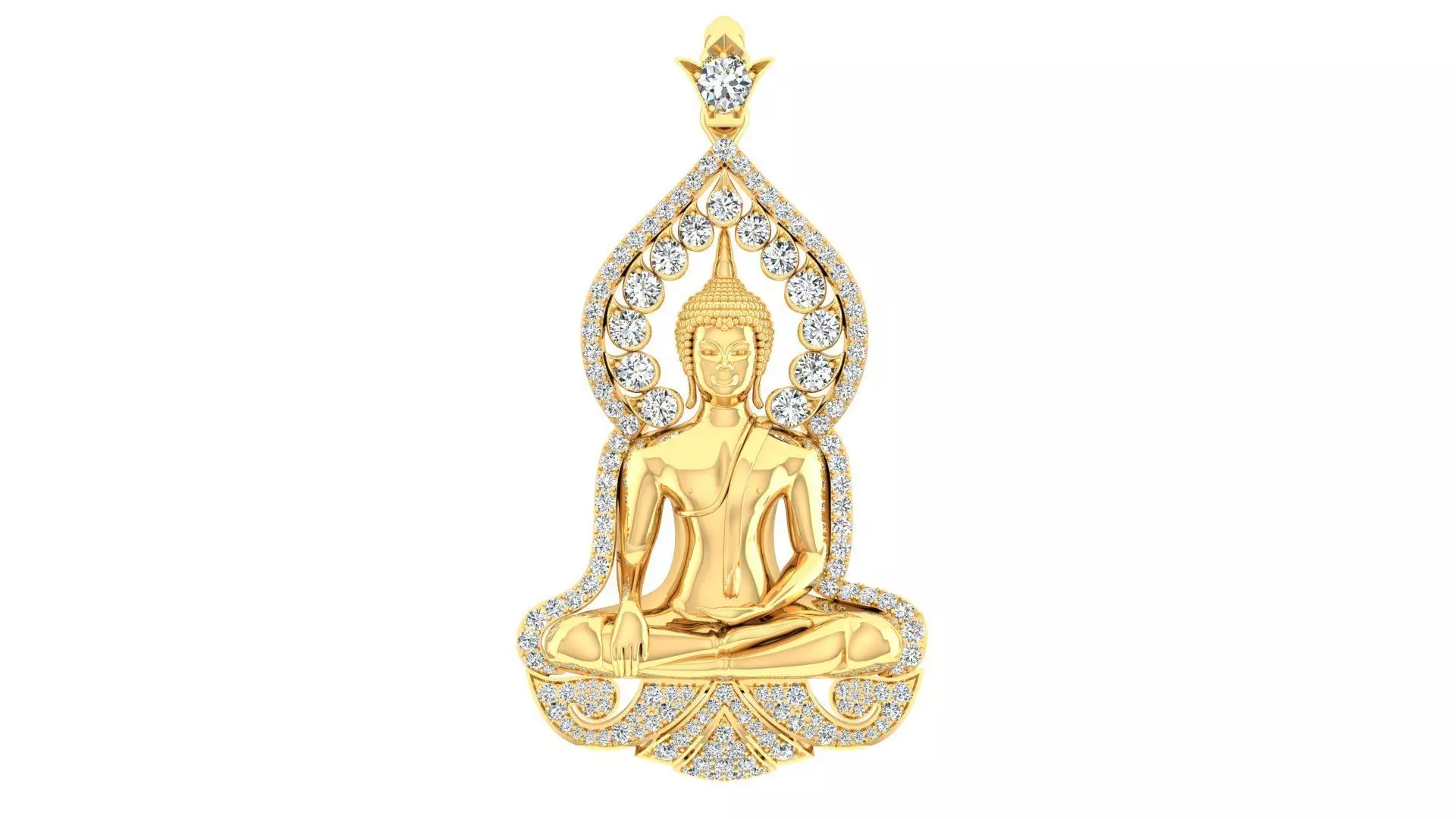 pendant Buddha 3D print model