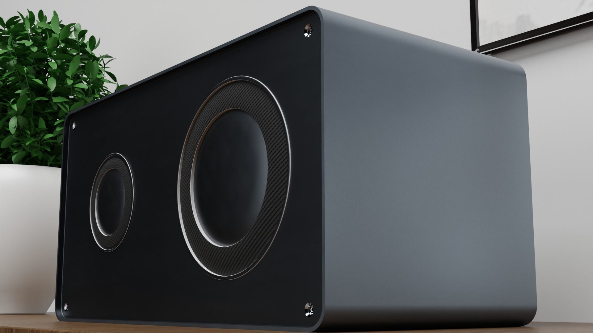 Audio System Free low-poly 3D model_3