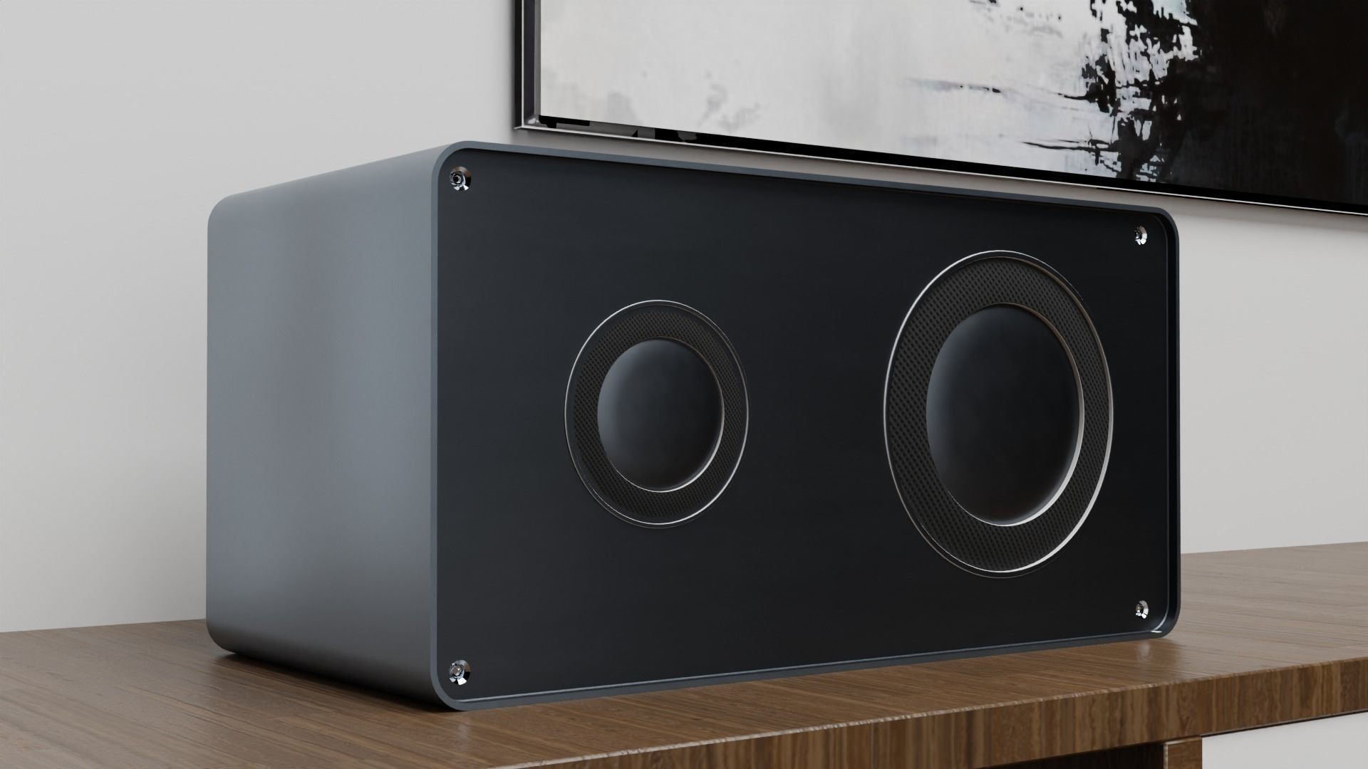 Audio System Free low-poly 3D model_1
