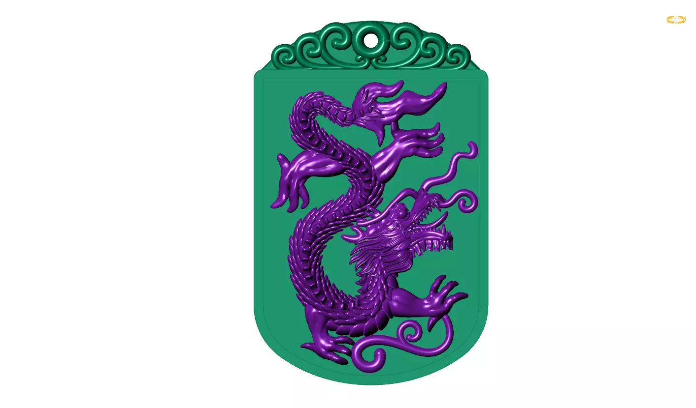 pendant Dragon 3D print model