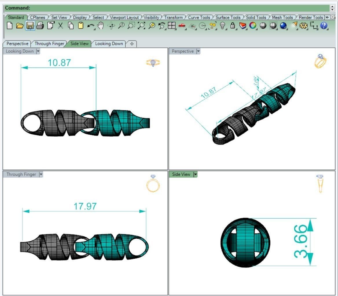 Eslabon para cadena chain link ESL0722011 3D print model_2