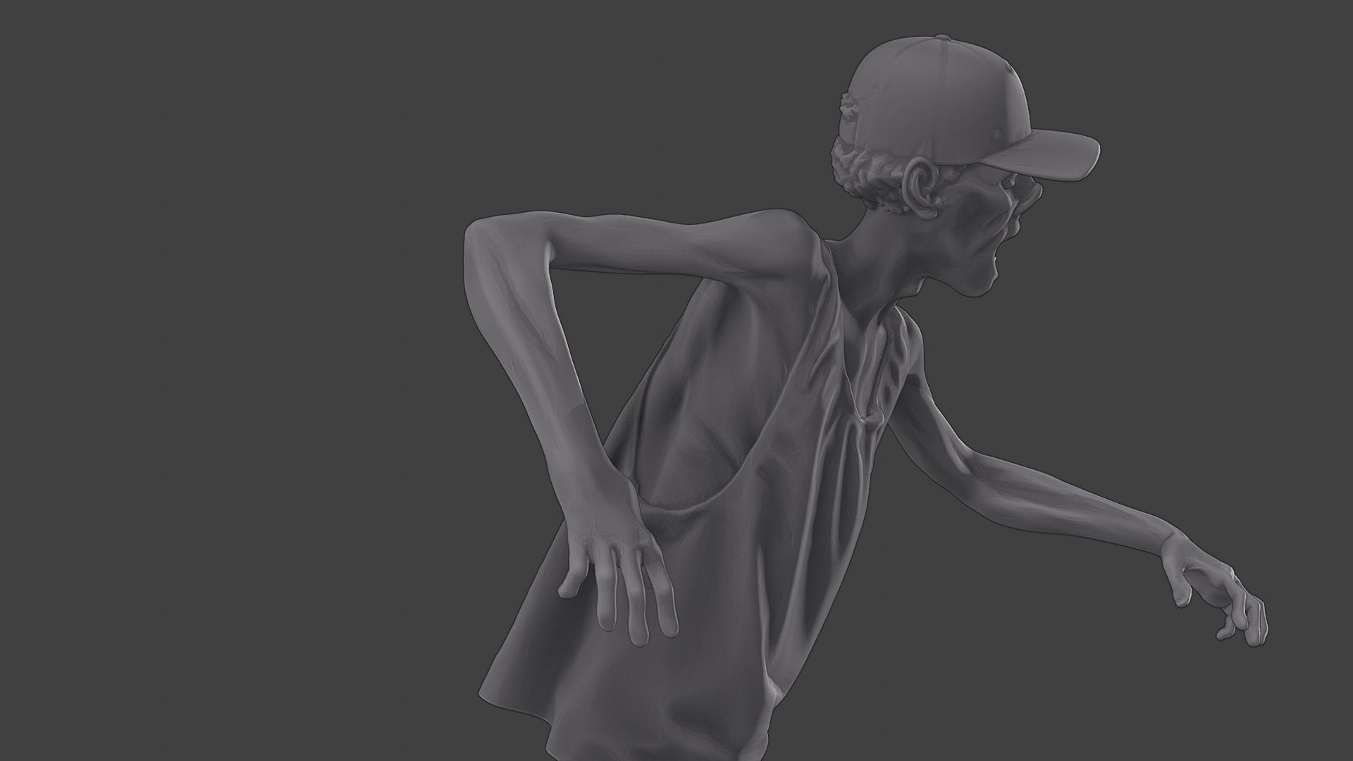 Casual Zombie CZ3 0020 3D print model_20