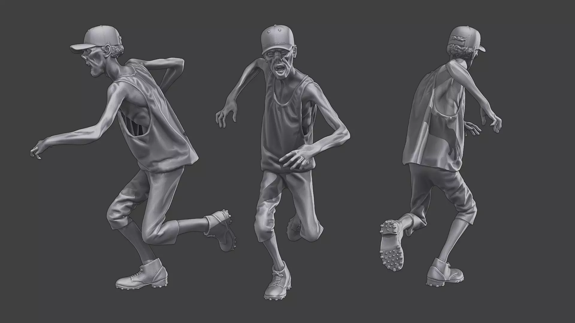 Casual Zombie CZ3 0020 3D print model_0