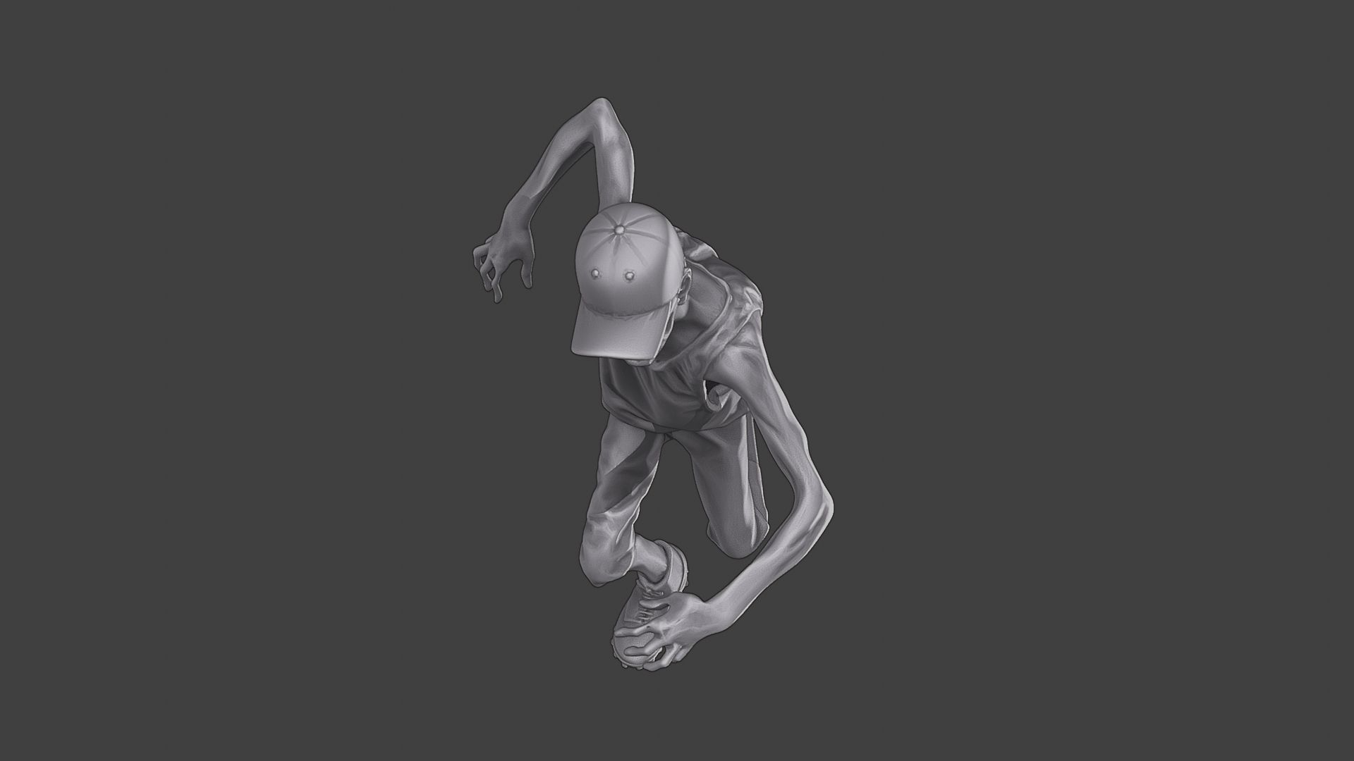 Casual Zombie CZ3 0020 3D print model_14