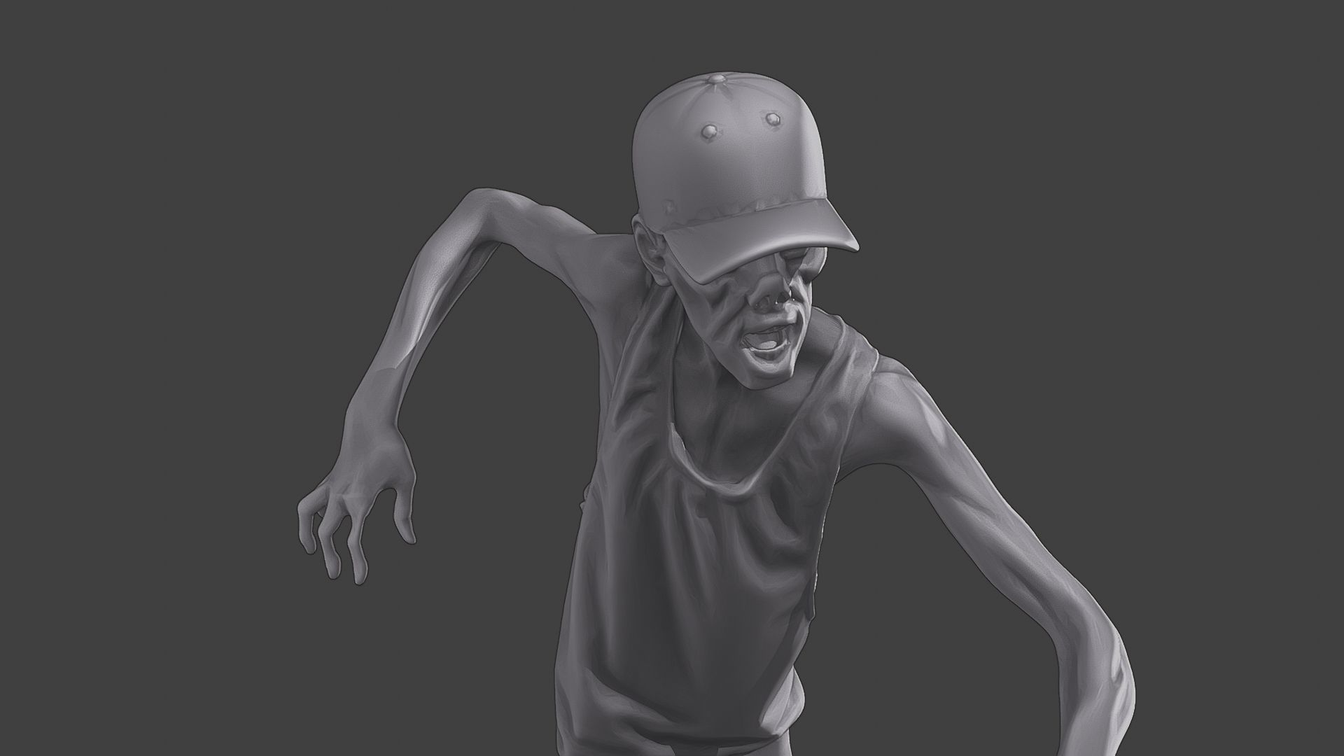 Casual Zombie CZ3 0020 3D print model_19