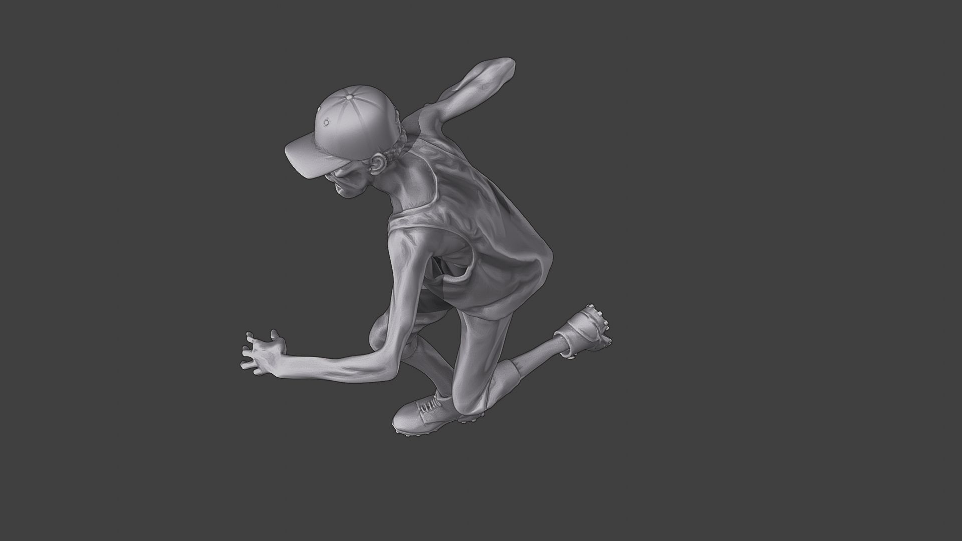 Casual Zombie CZ3 0020 3D print model_15