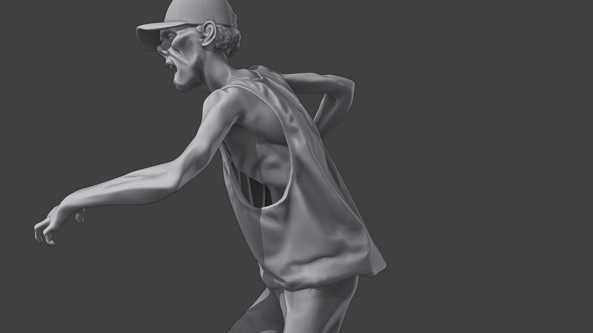 Casual Zombie CZ3 0020 3D print model_17