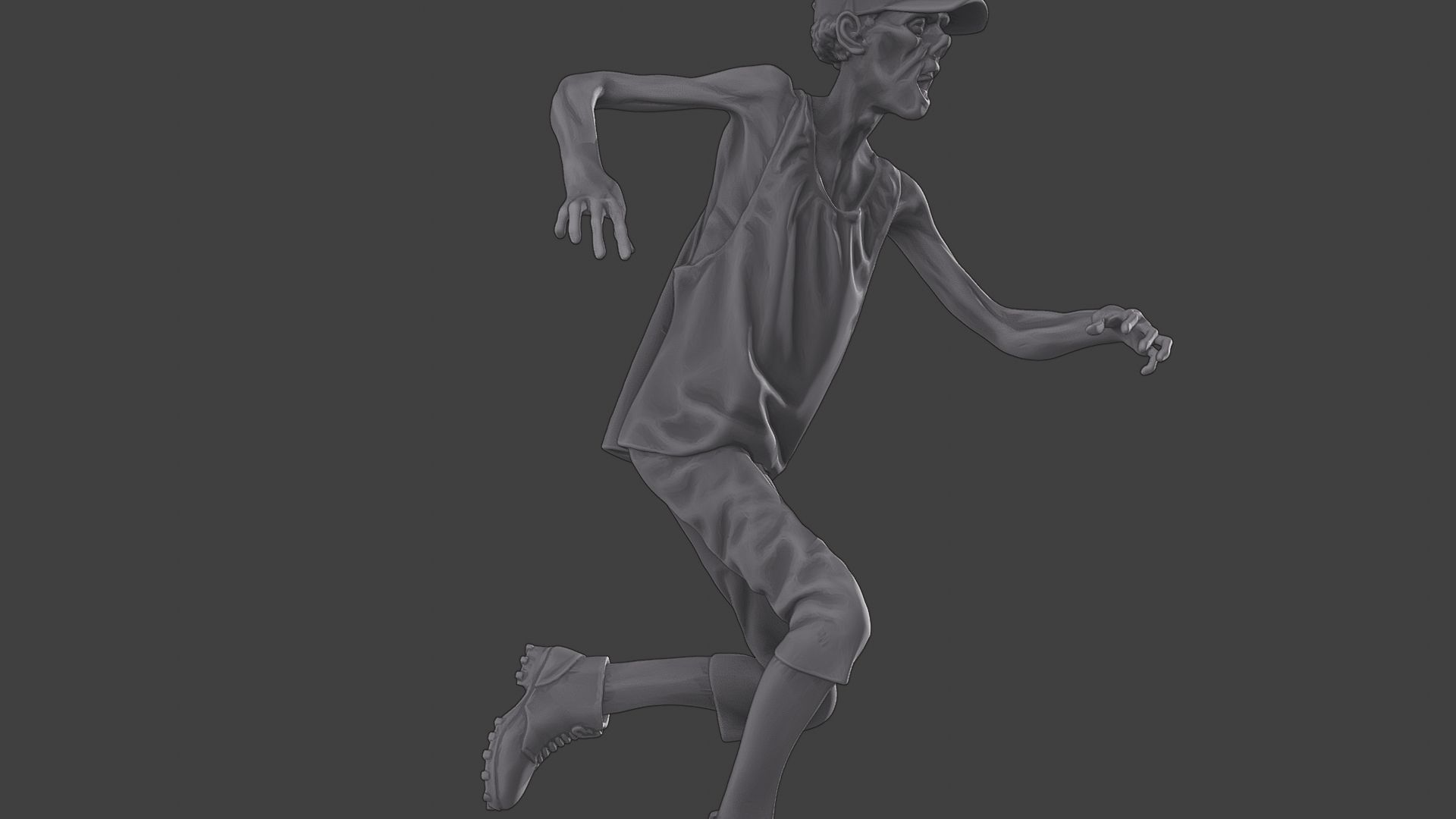 Casual Zombie CZ3 0020 3D print model_29