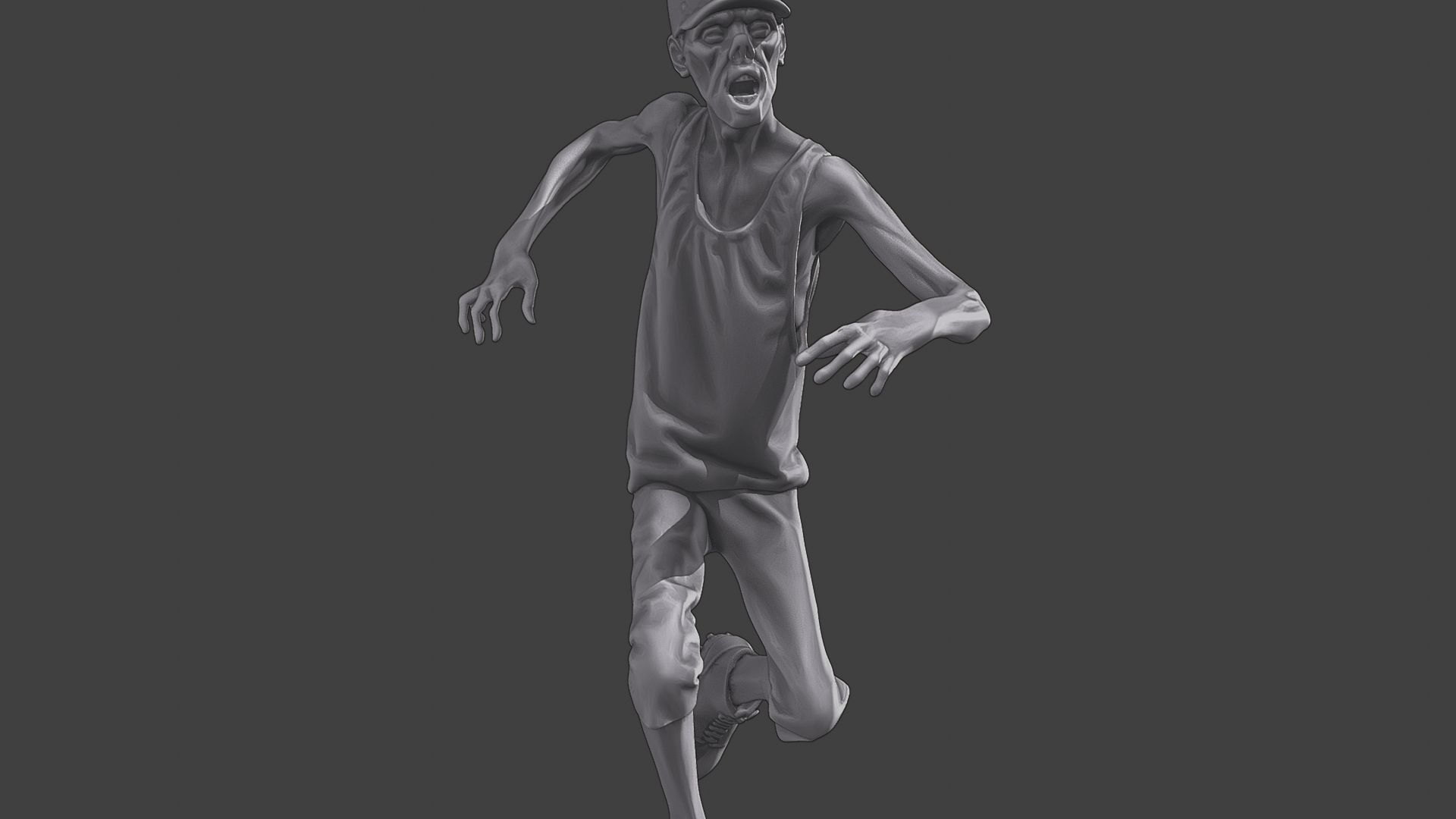 Casual Zombie CZ3 0020 3D print model_28