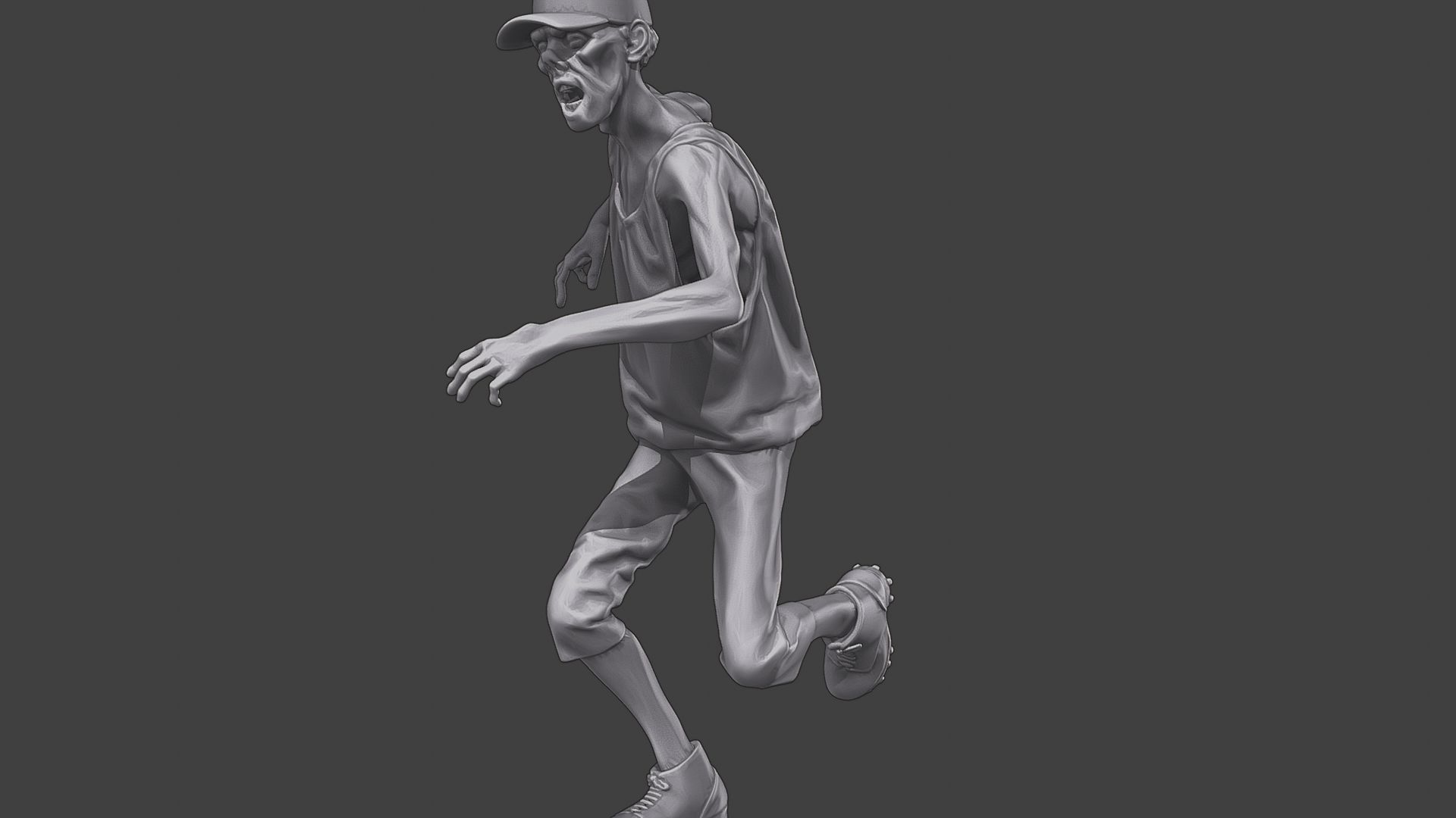 Casual Zombie CZ3 0020 3D print model_27