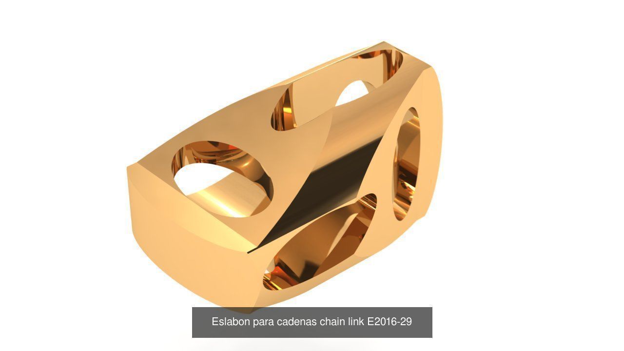 chain link group- Eslabon para cadena 3D Model Collection_14