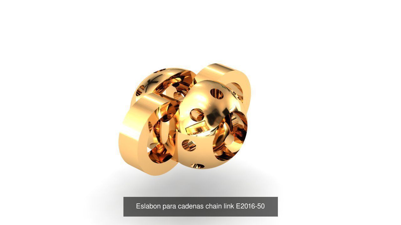 chain link group- Eslabon para cadena 3D Model Collection_18