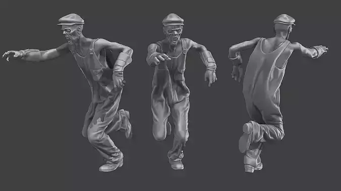 Casual Zombie CZ3 0021 3D print model