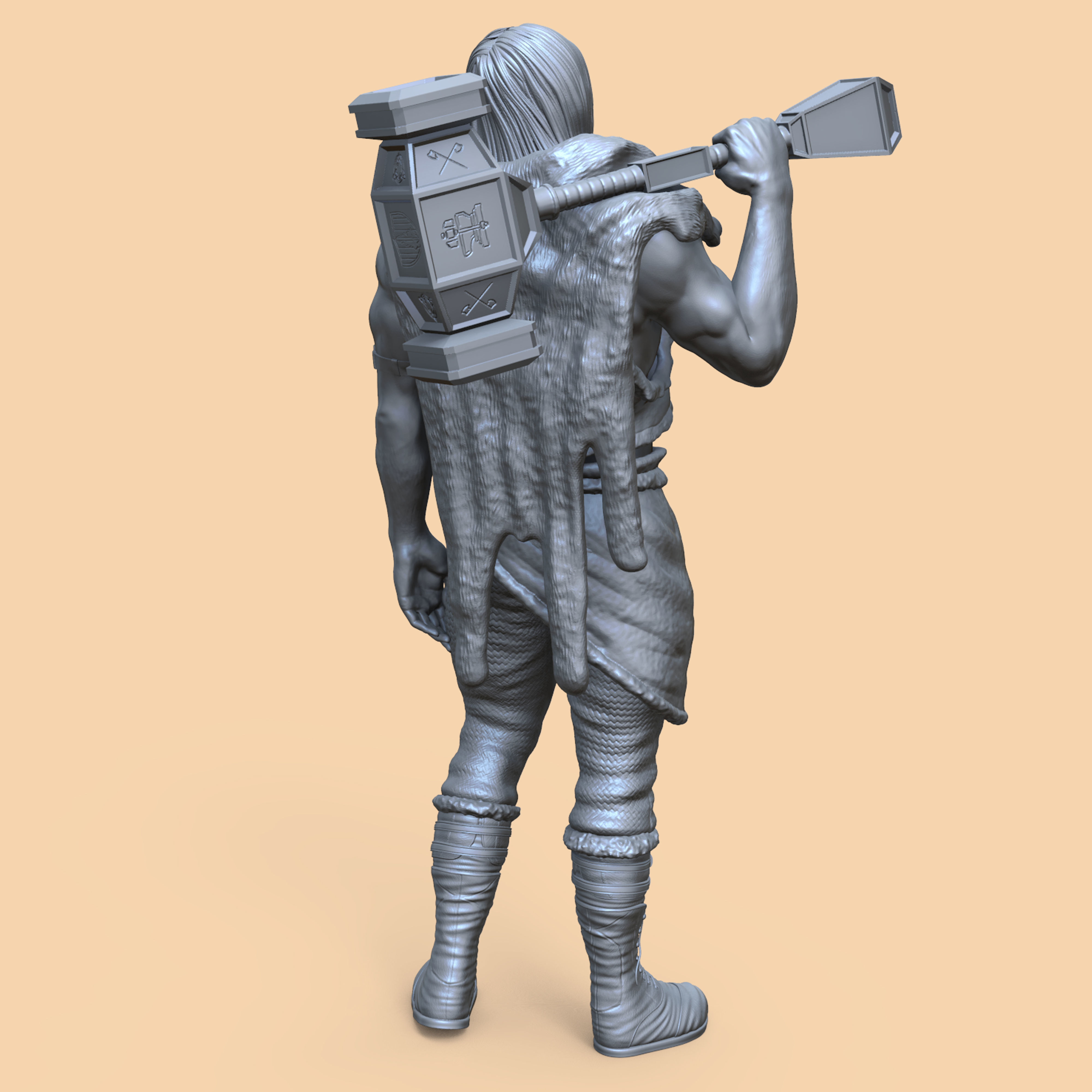 Human Barbarian - Wulfgar Son of Beornegar 3D print model_3