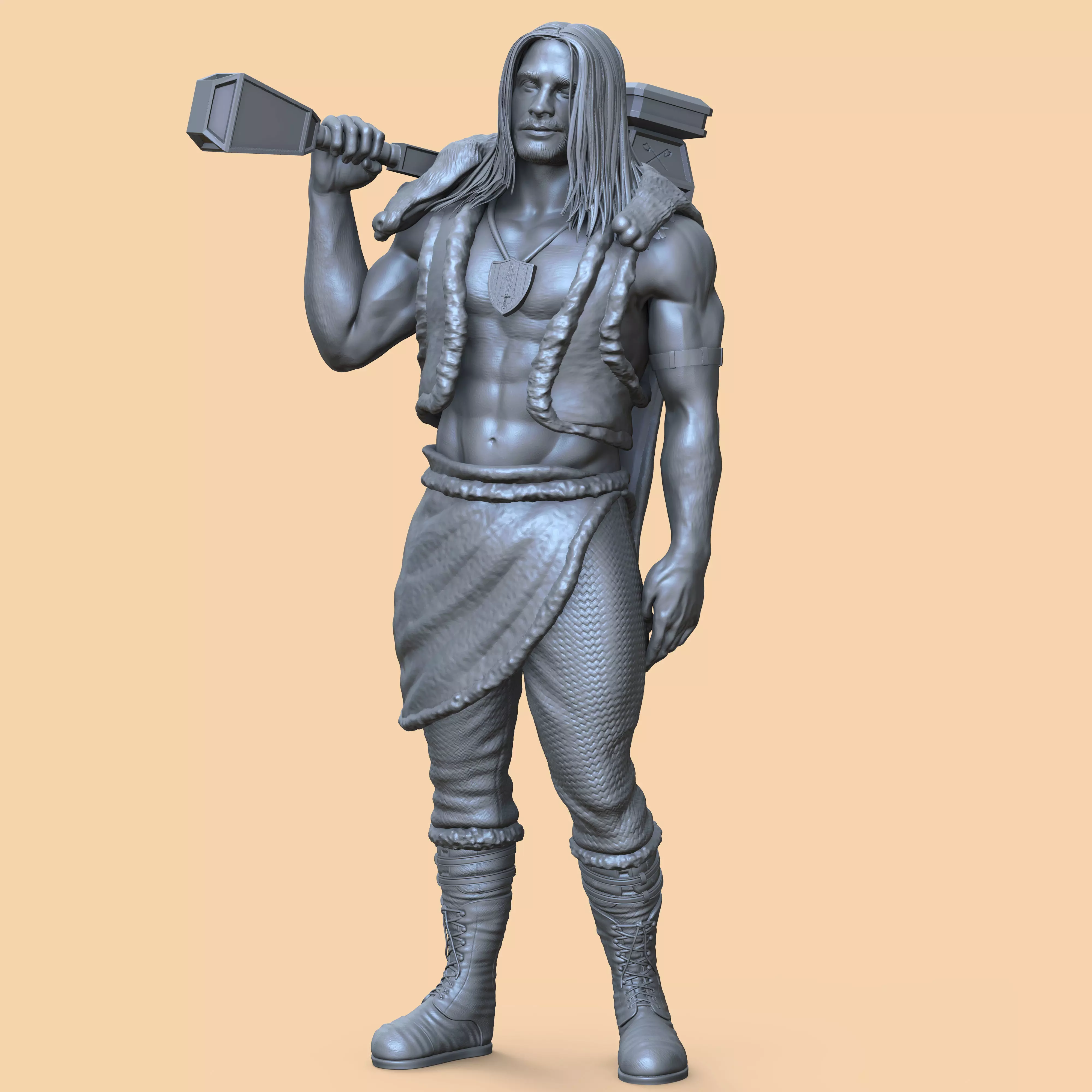 Human Barbarian - Wulfgar Son of Beornegar 3D print model_0