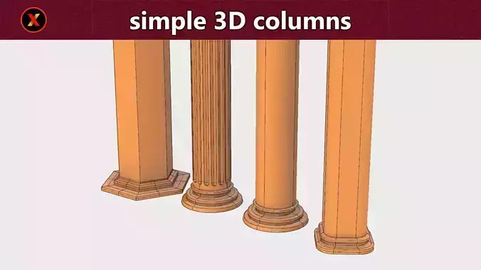 simple 3d column