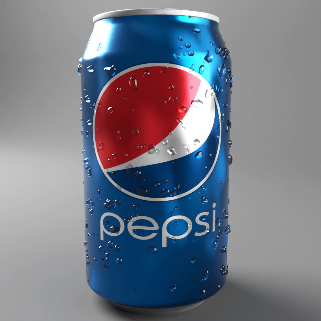 pepsi can Free low-poly 3D model_1